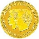 200 евро Испания 2003 год Первая годовщина евро