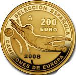 200 евро Испания 2008 год Чемпионы Европы по футболу - 2008