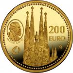 200 евро Испания 2010 год Архитектура Европы: Антонио Гауди