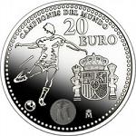 20 евро Испания 2010 год Испания - Чемпионы мира по футболу 2010