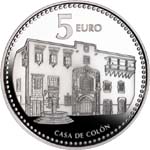 5 евро Испания 2010 год Испанские столицы: Лас-Пальмас-де-Гран-Канария
