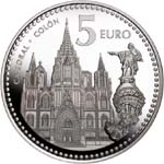 5 евро Испания 2010 год Испанские столицы: Барселона
