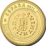 100 евро Испания 2011 год Сокровища нумизматики