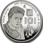 10 евро Испания 2011 год Международный год химии