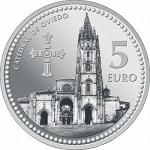 5 евро Испания 2011 год Испанские столицы: Овьедо