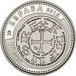 10 евро Испания 2012 год Сокровища нумизматики: Динеро Альфонсо VIII