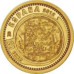 20 евро Испания 2012 год Сокровища нумизматики: ½ динара Абу Якуба Юсуфа