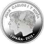 30 евро Испания 2012 год 10 лет наличному обращению евро