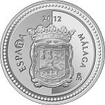 5 Евро Испания 2012 год Испанские столицы: Малага