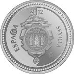5 Евро Испания 2012 год Испанские столицы: Севилья