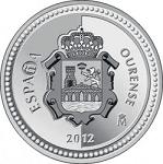 5 Евро Испания 2012 год Испанские столицы: Оренсе
