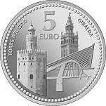 5 Евро Испания 2012 год Испанские столицы: Севилья