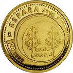 20 евро Испания 2008 год Сокровища нумизматики: Золотая монета Октавиана Августа