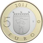 5 евро Финляндия 2011 год Лапландия