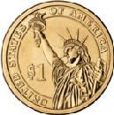 1 доллар США Президентская серия аверс